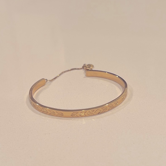 Gorjana Gold Etched Cuff Bracelet